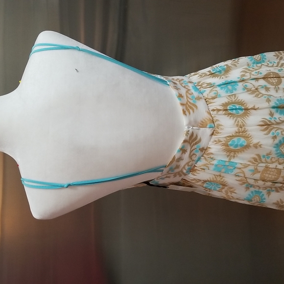 NWT Milly of New York mini dress, size 6, low back spaghetti strap, metallic - Picture 5 of 16